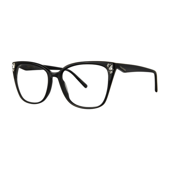 Vera Wang Anora Eyeglasses Eye Glasses Black Authentic New 55mm Women